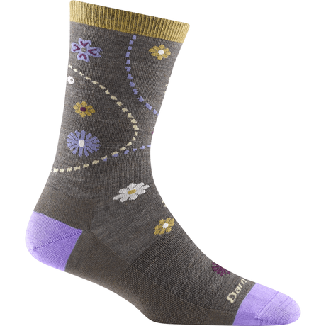 Darn Tough Womens Garden Crew Lightweight Lifestyle Socks  -  Small / Morel