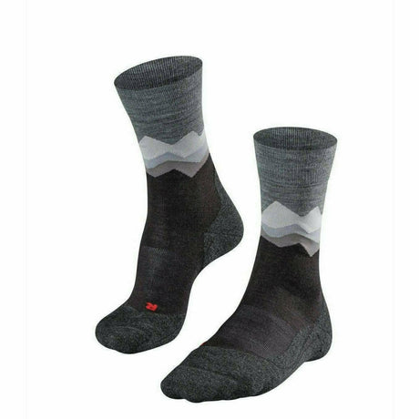 FALKE Mens TK2 Explore Trekking Crew Socks  -  39-41 / Black