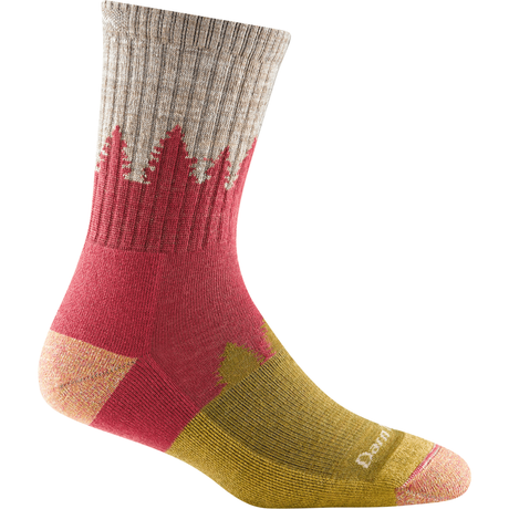 Darn Tough Womens Treeline Micro Crew Midweight Hiking Socks  -  Small / Cranberry