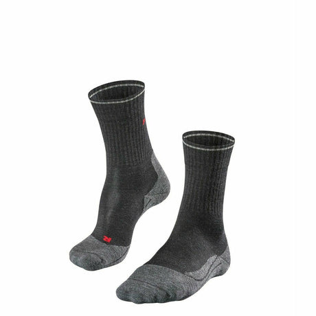 FALKE Womens TK2 Explore Wool Silk Trekking Socks  -  35-36 / Asphalt Mel