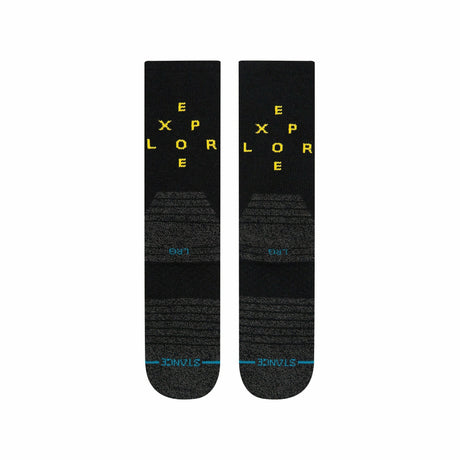 Stance Exploration Crew Socks  -  Large / Black