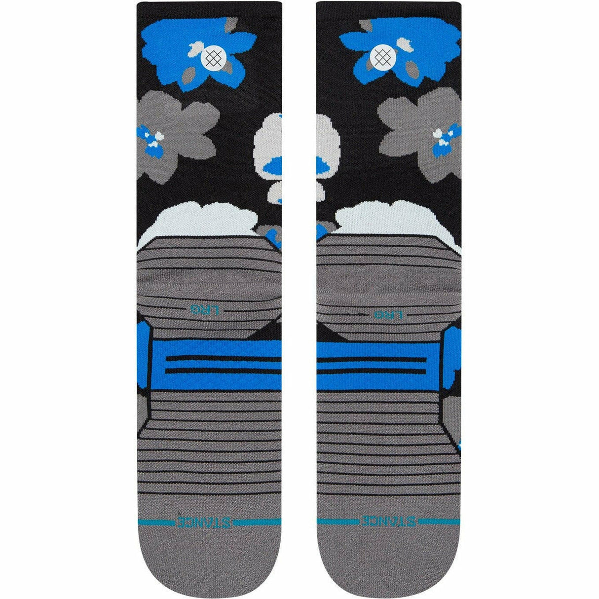 Stance Open Field Crew Socks  -  Large / Black