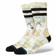 Stance Nice Mooves Crew Socks  -  Medium / Off White