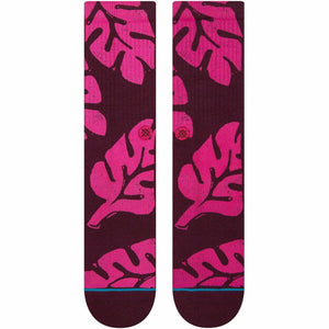 Stance Plantastic Crew Socks  -  Medium / Burgundy