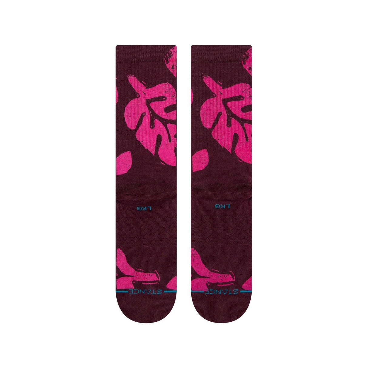 Stance Plantastic Crew Socks  -  Medium / Burgundy