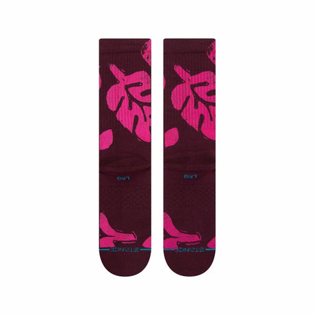 Stance Plantastic Crew Socks  -  Medium / Burgundy