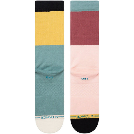 Stance Blocked Crew Socks  -  Large / Multi