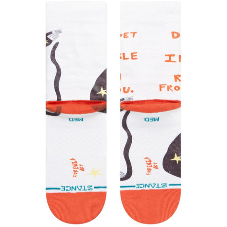 Stance Womens Incredible Things Crew Socks  -  Small / Off White