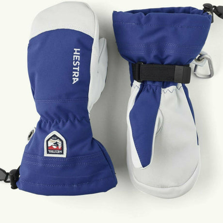 Hestra Army Leather Heli Ski Jr. Mitt  -  3 / Royal Blue