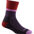 Darn Tough Womens Ranger Micro Crew Midweight Hiking Socks  -  Small / Plum