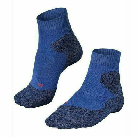 FALKE Mens RU Trail Running Quarter Socks  -  39-41 / Athletic Blue