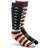 Fox River Old Glory Medium Weight Over-the-Calf Ski Socks  -  Small / Flag Assorted