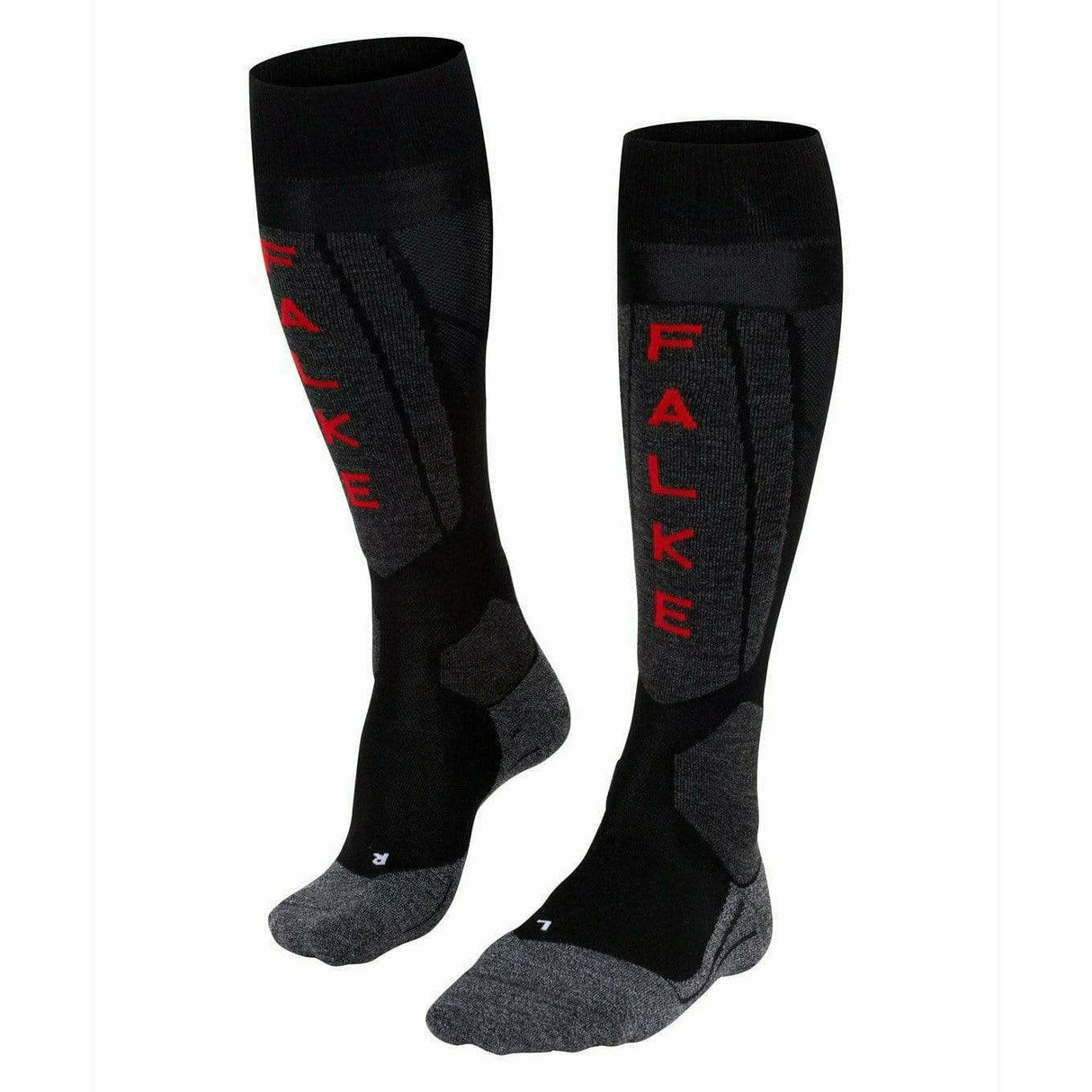 FALKE Womens SK5 Silk Ski Socks  -  35-36 / Black/Mix