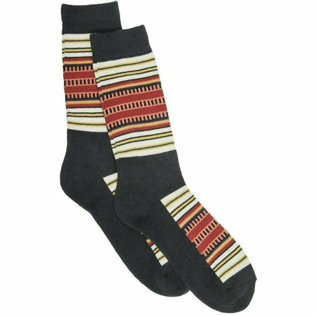 Pendleton National Park Striped Crew Socks  -  Medium / Acadia