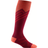 Darn Tough Womens Peaks Over-The-Calf Ultra-Lightweight w/Padded Shin Ski & Snowboard Socks  -  Small / Burgundy