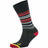 Foot Zen by Balega Mens Fashion Stripes Crew Socks  -  X-Large / Black