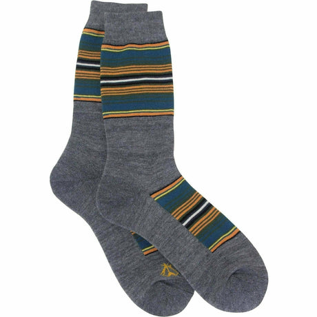 Pendleton National Park Striped Crew Socks  -  Medium / Olympic