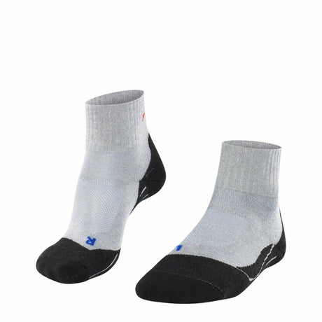 FALKE Womens TK2 Explore Cool Short Trekking Quarter Socks  -  39-40 / Light Gray