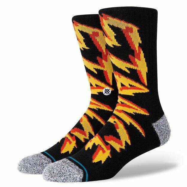 Stance Electrified Crew Socks  -  Medium / Black