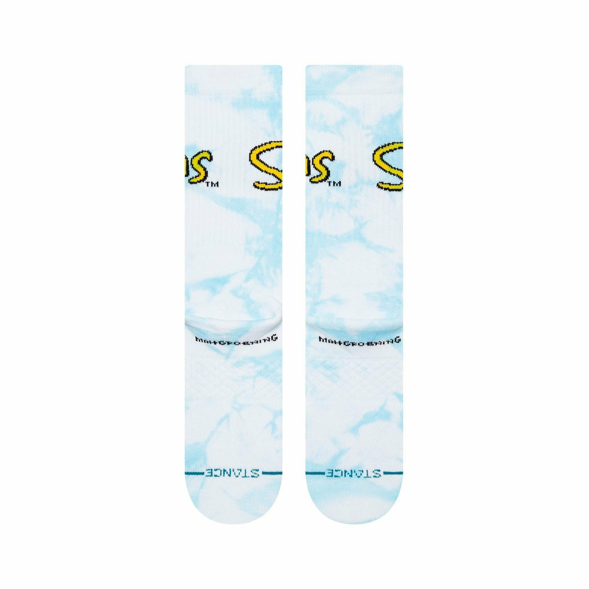 Stance Simpsons Intro Crew Socks  -  Large / White