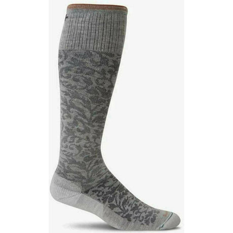 Sockwell Womens Damask Moderate Compression Knee-High Socks  -  Small/Medium / Oyster