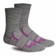 Fitsok ISW Isowool Crew 2-Pack Socks  -  Small / Heather Gray