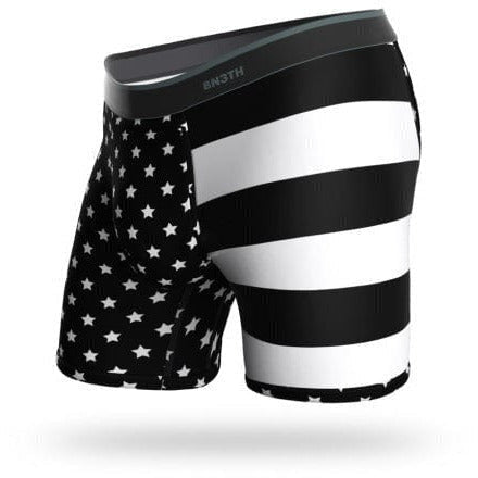 BN3TH Mens Classic Print Boxer Brief  -  X-Small / Independence/Black