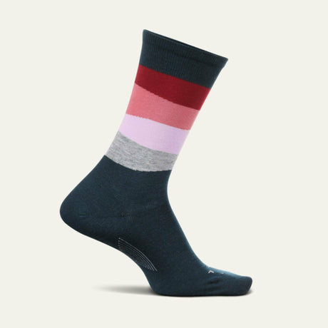 Feetures Womens Everyday Landscape Ultra Light Crew Socks  -  Small / Blue Ridge