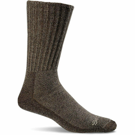 Sockwell Mens Big Easy Crew Socks  -  Medium/Large / Espresso