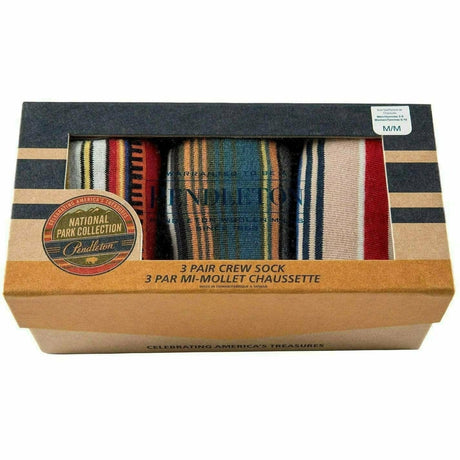 Pendleton National Park Striped Crew 3-Pack Socks  - 