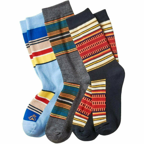 Pendleton National Park Striped Crew 3-Pack Socks  -  Medium / Acadia/Olympic/Yosemite