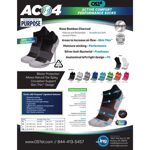 OS1st Active Comfort Performance No Show Socks  - 