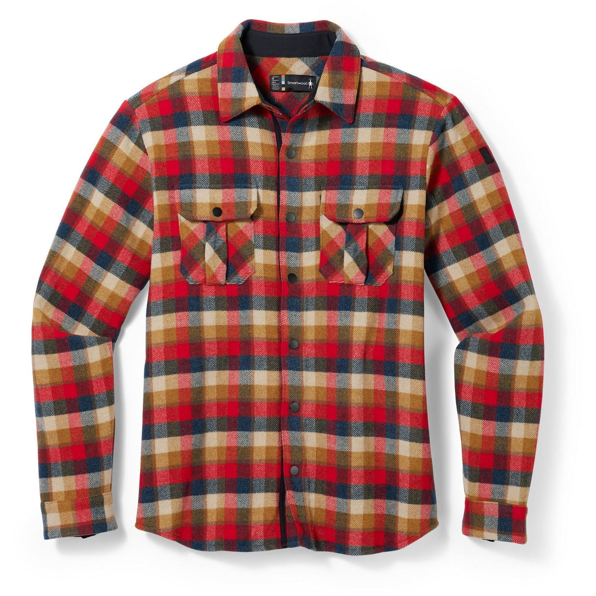 Smartwool Mens Anchor Line Shirt Jacket  -  Small / Rhythmic Red Plaid