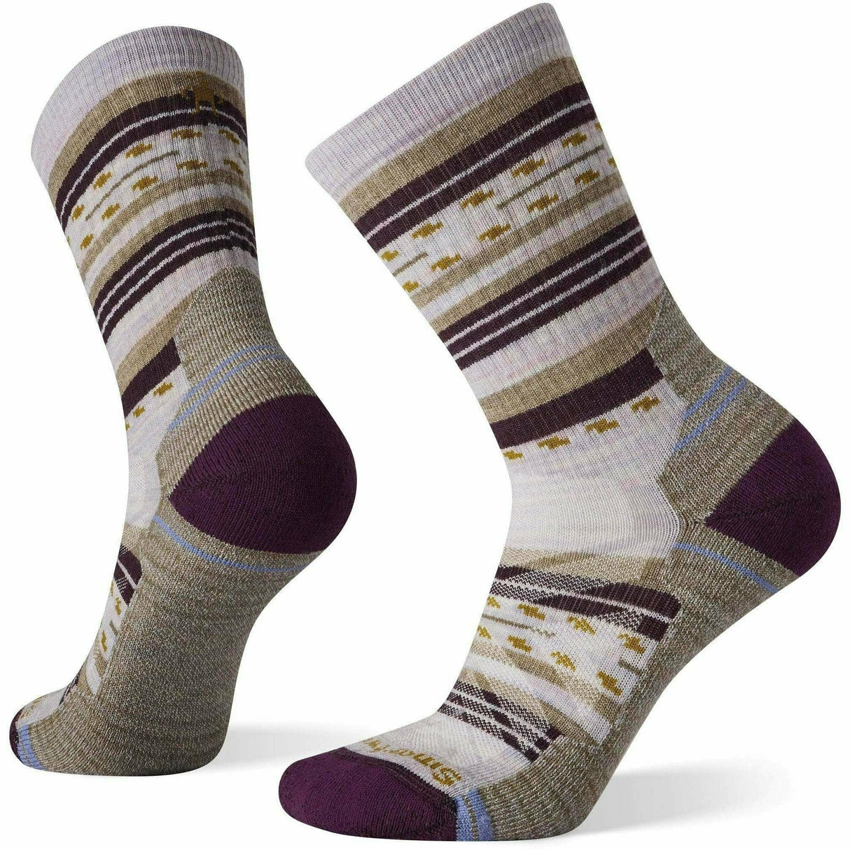 Smartwool Womens Hike Light Cushion Margarita Crew Socks  -  Small / Purple Eclipse