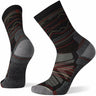 Smartwool Hike Light Cushion Mountain Range Pattern Crew Socks  -  Medium / Black