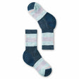 Smartwool Kids Hike Full Cushion Striped Crew Socks  -  Small / Twilight Blue