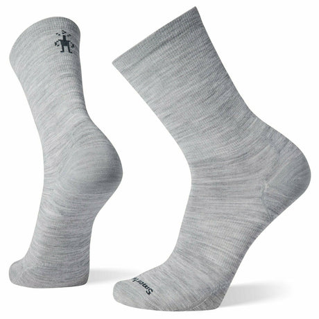 Smartwool Everyday Anchor Line Zero Cushion Crew Socks  -  Small / Light Gray