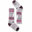 Smartwool Kids Wintersport Full Cushion Polar Bear Pattern Over-The-Calf Socks  -  X-Small / Purple Eclipse