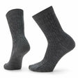 Smartwool Womens Everyday Cable Crew Zero Cushion 2-Pack Socks  -  Small / Medium Gray