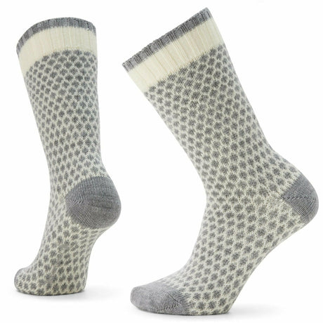 Smartwool Womens Everyday Popcorn Polka Dot Crew Socks  -  Small / Natural