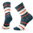 Smartwool Everyday Striped Cable Zero Cushion Crew Socks  -  Small / Twilight Blue