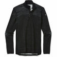 Smartwool Mens Intraknit Thermal Merino Base Layer 1/4 Zip  -  Small / Black/White