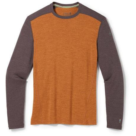 Smartwool Mens Classic Thermal Merino Base Layer Crew  -  Small / Acorn Heather