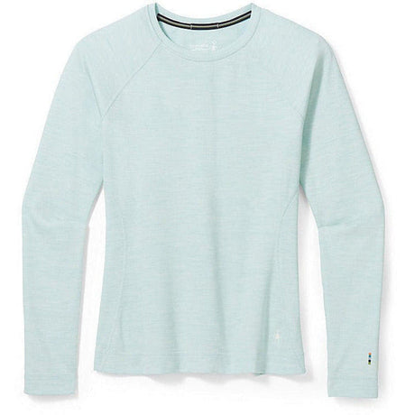 Smartwool Womens Classic Thermal Merino Base Layer Crew - Clearance  -  Large / Bleached Aqua Heather