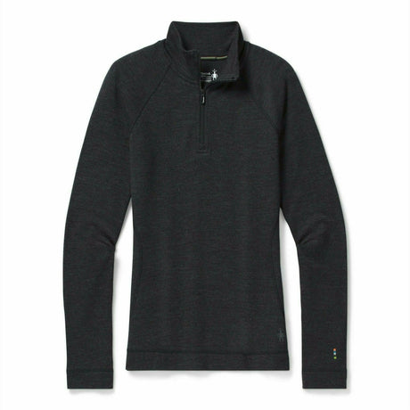 Smartwool Womens Classic Thermal Merino Base Layer 1/4 Zip - Clearance  -  X-Small / Charcoal Heather