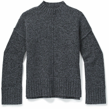 Smartwool Womens Bell Meadow Sweater  -  Medium / Black/Medium Gray Heather Marl