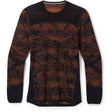 Smartwool Mens Intraknit Thermal Merino Base Layer Pattern Crew  -  X-Large / Black Mountain