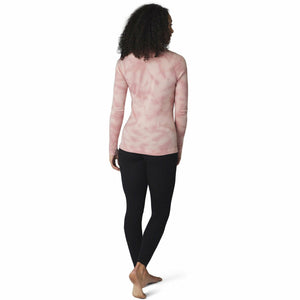 Smartwool Womens Merino 250 Base Layer Plant-Based Dye Logo Crew  -  X-Small / Rose Marble Wash