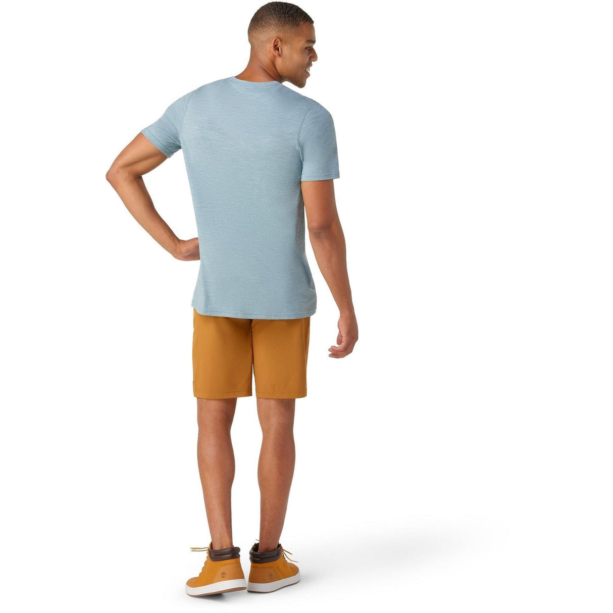 Smartwool Mens Merino Hemp Blend Short-Sleeve V-Neck Tee  - 