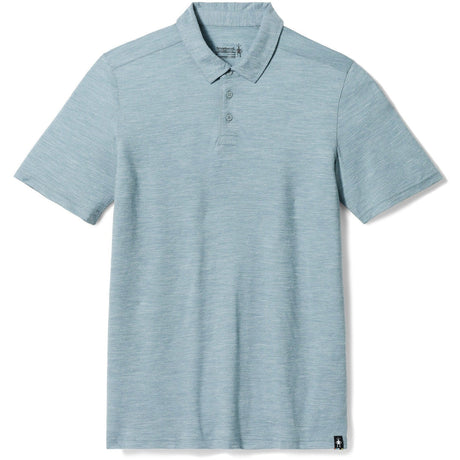 Smartwool Mens Merino Hemp Blend Short-Sleeve Polo  -  Large / Lead Heather